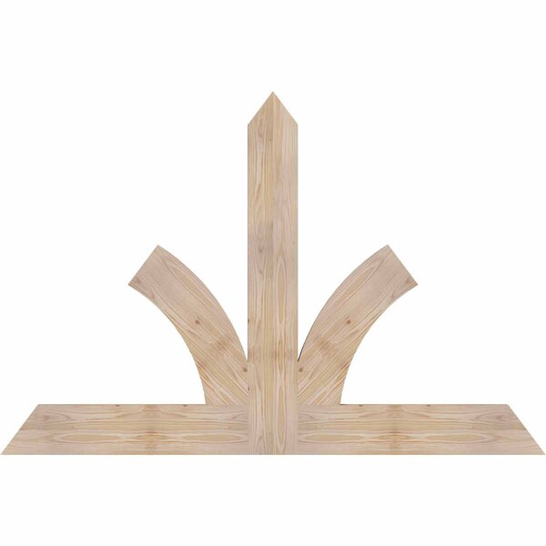 Ekena Millwork Richland Smooth Timber Gable Bracket, Douglas Fir, 60"W x 40"H x 1 1/2"D x 5 1/2"F, 16/12 Pitch GBW060X40X0206RIC00SDF - main